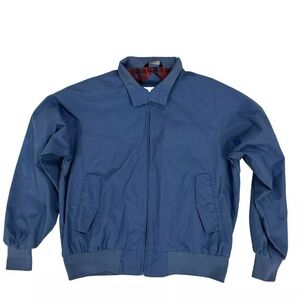 VTG Field & Stream Plaid Flannel Lined Blue Full Zip Jacket Sz XL